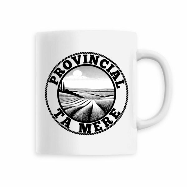 TASSE BLANCHE PROVINCIAL N&B - CERAMIQUE
