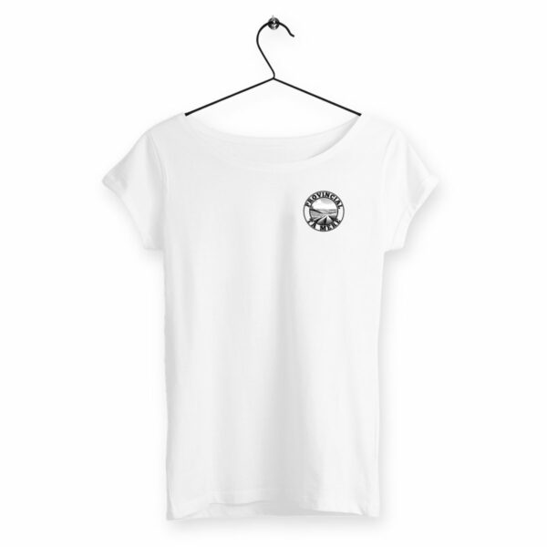 T-SHIRT BLANC PROVINCIAL N&B - FEMME - PREMIUM