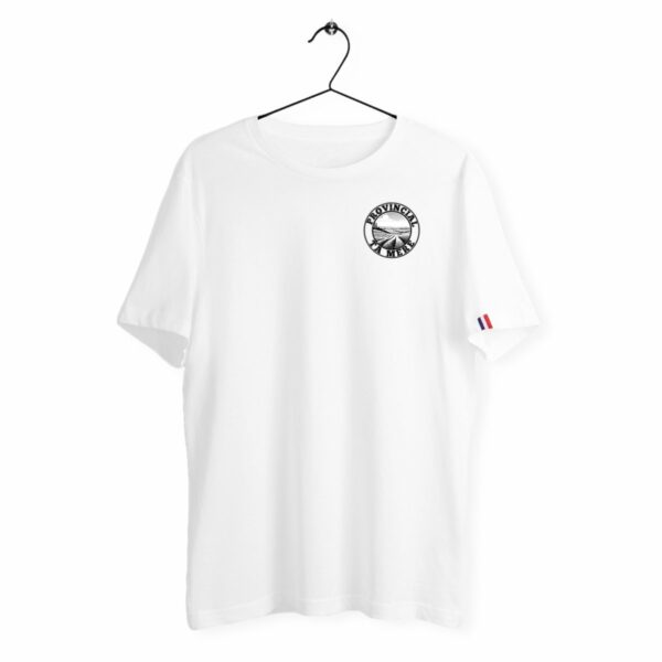T-SHIRT BLANC PROVINCIAL N&B - Made in France