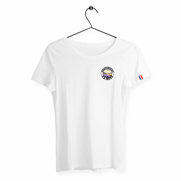 T-SHIRT BLANC PROVINCIAL COULEUR - FEMME - Made in France