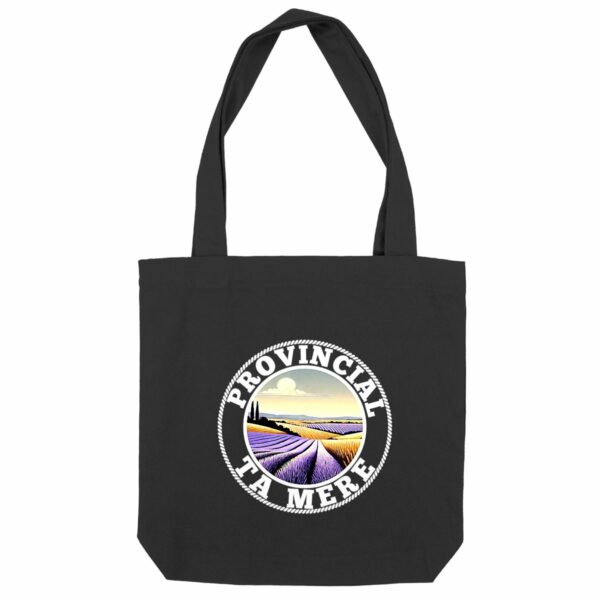 TOTEBAG NOIR PROVINCIAL COULEUR - PREMIUM