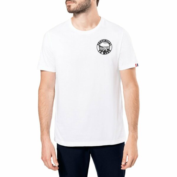 T-SHIRT BLANC PROVINCIAL N&B - Made in France