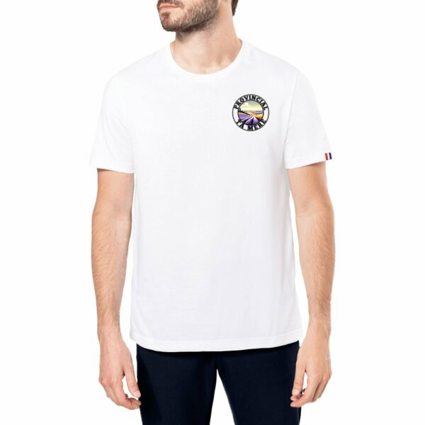 T-SHIRT BLANC PROVINCIAL COULEUR - Made in France