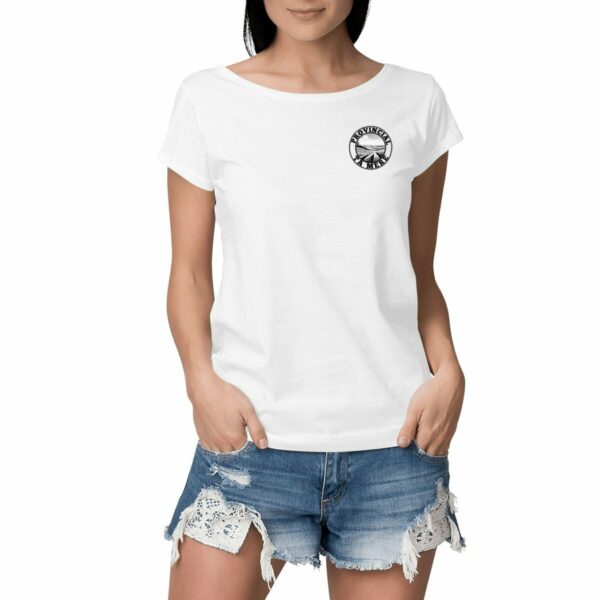 T-SHIRT BLANC PROVINCIAL N&B - FEMME - PREMIUM