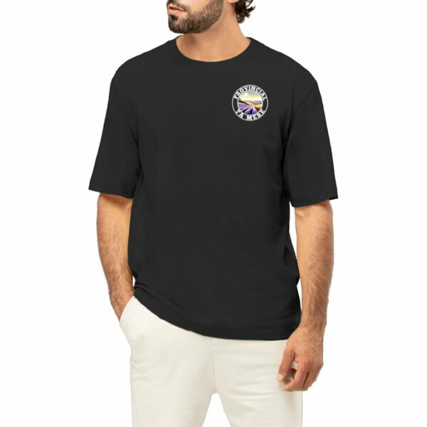 T-SHIRT NOIR PROVINCIAL COULEUR - OVERSIZED - PREMIUM