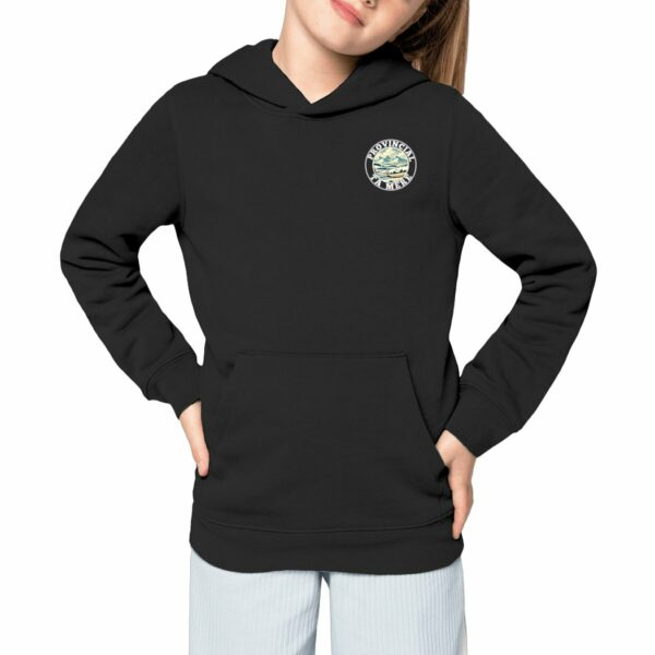 SWEAT CAPUCHE NOIR - ENFANT - COULEUR