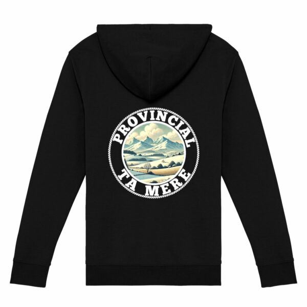 SWEAT CAPUCHE ZIPPE NOIR - BIG LOGO - COULEUR
