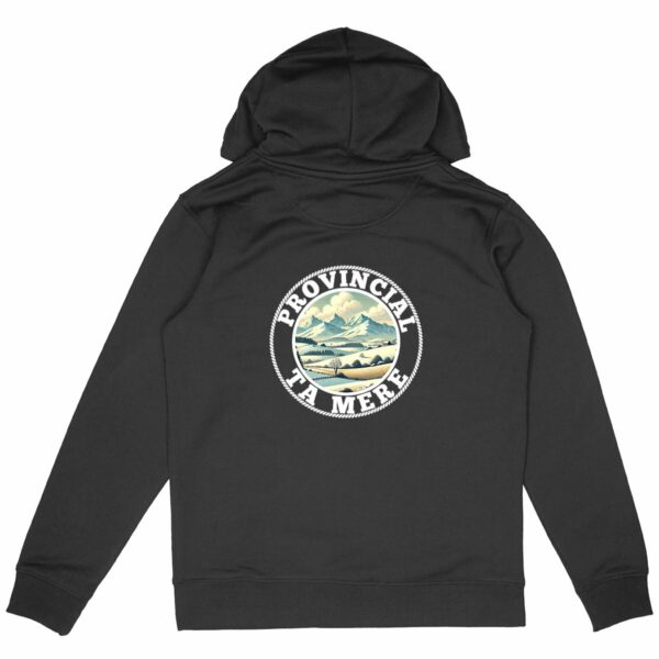SWEAT NOIR CAPUCHE - BIG LOGO - COULEUR