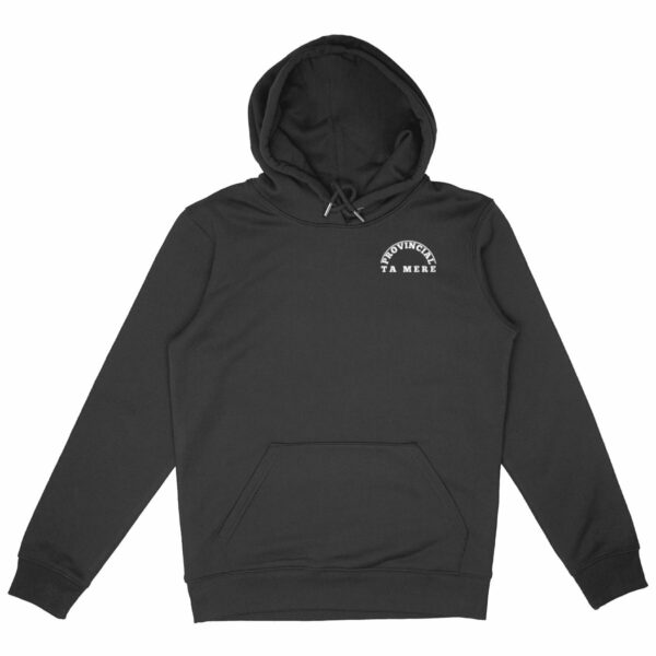 SWEAT NOIR CAPUCHE - BIG LOGO - COULEUR